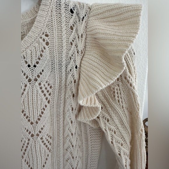 Saltwater Luxe flutter sleeve sweater - Picture 3 of 5